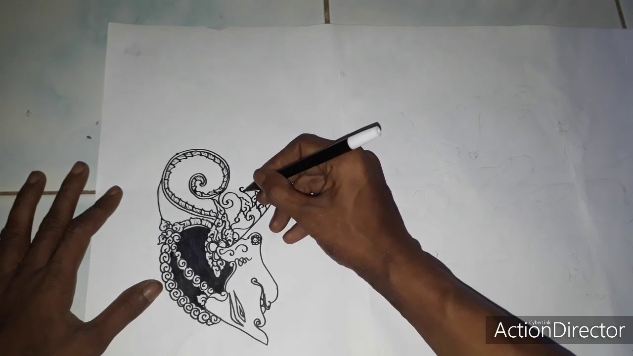 menggambar wayang sketsa  yudistira art  st YouTube