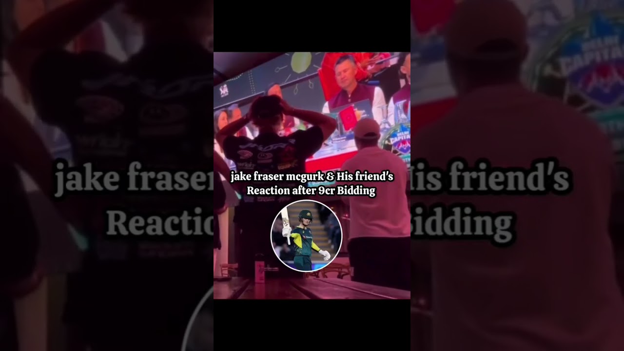 JAKE FRASER McGURK REACTION AFTER GETTING PICKED IN AUCTION| IPL 2025 | 
