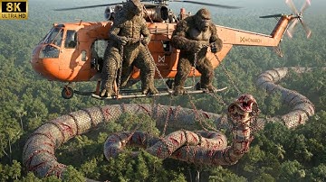 King Kong And Godzilla vs. The Giant Cobra Snake: A Major Clash İn The Indian Jungle