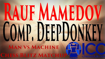 GM Rauf Mamedov vs Computer DeepDonkey ★ Man vs Machine Chess Blitz Matchup on ICC ★ July 4 2014