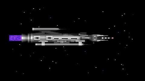 Atari 800 "Spaceship" Demo