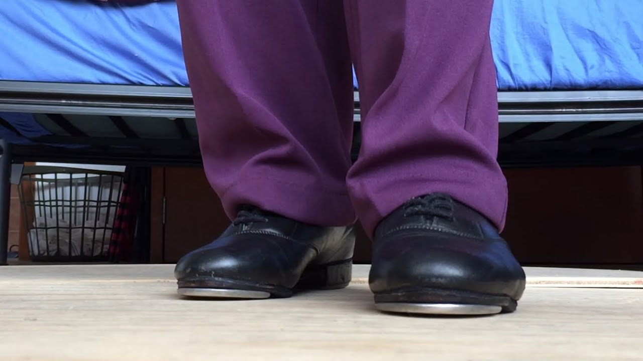 purple tap shoes