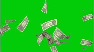 MONEY FLYING GREEN SCREEN VIDEO