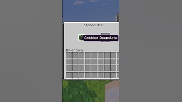 How to Make Polished Deepslate Slabs With a Stone Cutter in Minecraft #Shorts