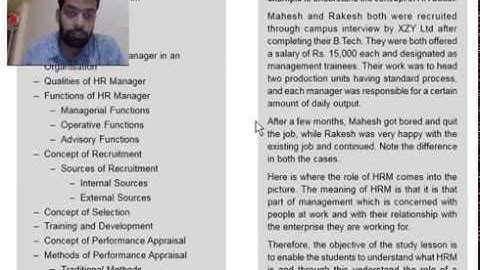 CS Foundation Business Management Ethics and Communication  Chapter 4 Human Resource Management