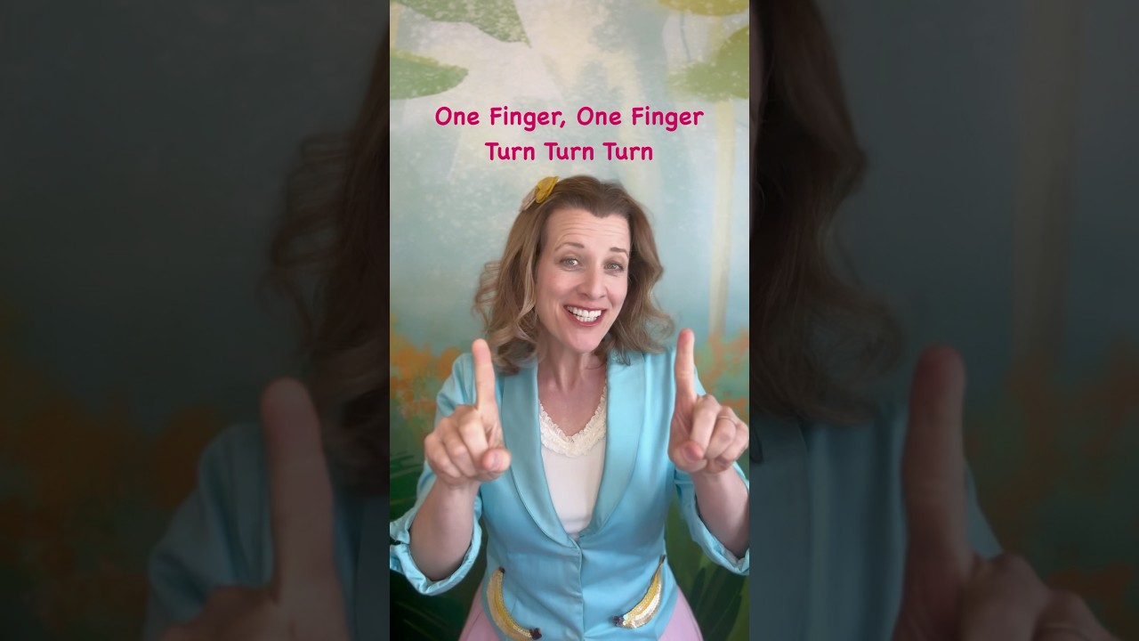 One Finger, One Finger, Turn Turn Turn - Toddler & Preschool Learning Music Video