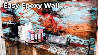 DIY Accent Wall made from Foam and Epoxy