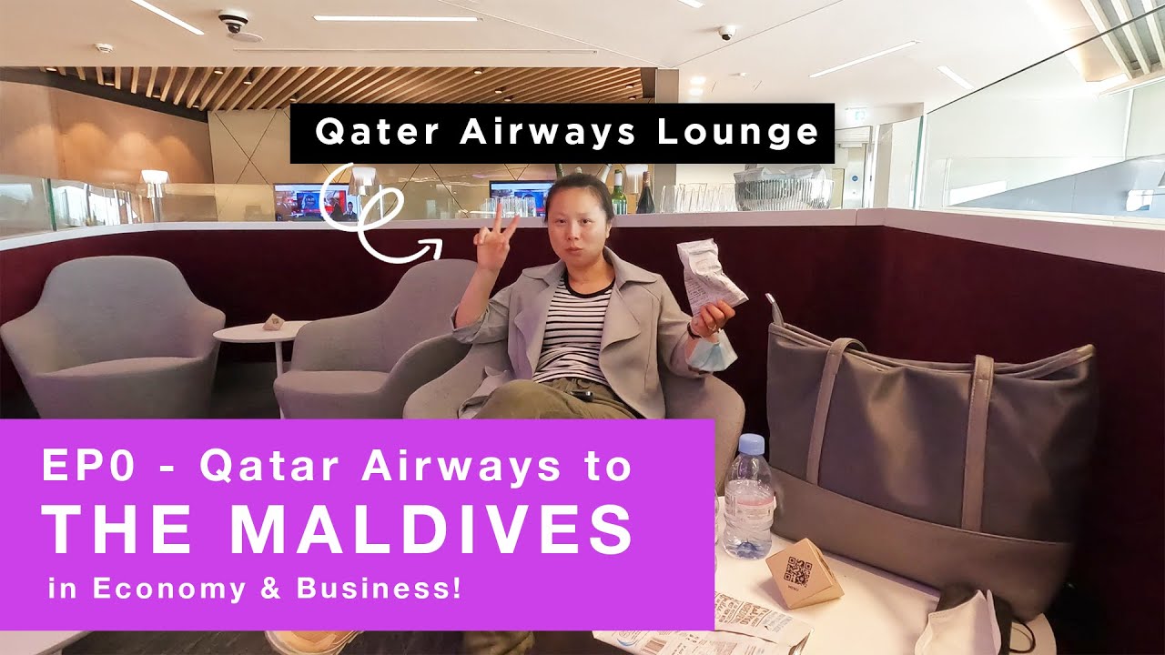 Upgraded to Business! Qatar Airways to Maldives via Doha Airport. Maldives Vlog 0