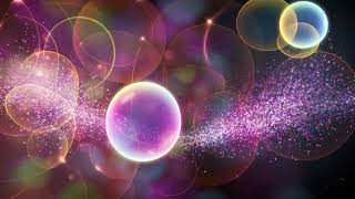 Magical Glowing Orbs and Sparkling Particle Stream 4K No Copyright