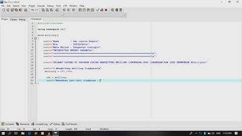 Program C++ Menghitung Keliling dan Luas Lingkaran,serta Luas Permukaan Bola