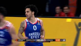 Shane Larkin highlights (Anadolu Efes - Olympiacos: 75-65)