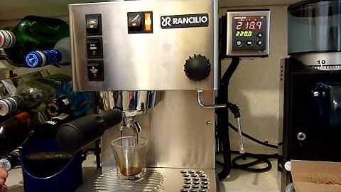 Rancilio Silvia with PID (Watlow 96) Double Espresso Shot Walkthrough