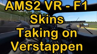 Automobilista 2 in VR, with F1 Skins - Taking on Verstappen (and losing)