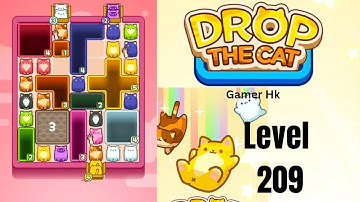 Drop The Cat Level 209 very hard level Walkthrough Solution 