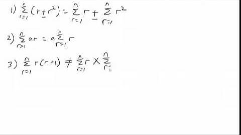 JC H2 Math Sigma Notation (Part 4)