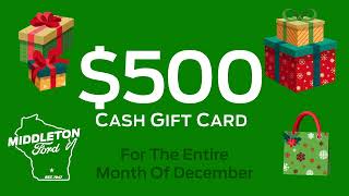 Now until the end of December 2024! Buy any vehicle and get a $500 cash gift card!