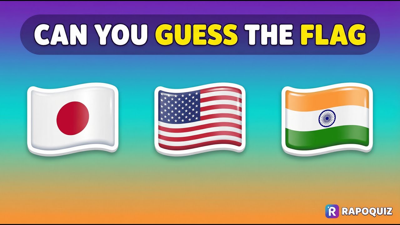 Guess the Country Flag by Symbols  Easy Flag Quiz
