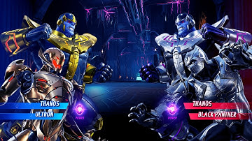 Thanos & Ultron vs Thanos & Black Panther (Very Hard) Marvel vs Capcom | 4K UHD Gameplay