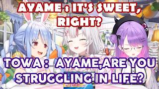 Hololive Ayames Comment Makes Towa Worried Usada Pekora Tokoyami Towa Nakiri Ayame