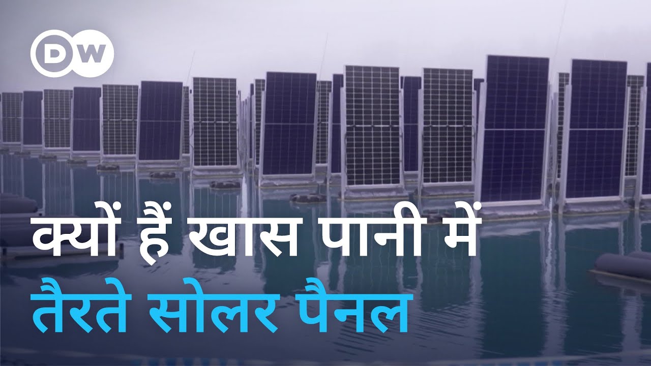 पानी पर तैरते सोलर पैनल कैसे बनाते हैं बिजली[World's first vertical solar plant on water in Germany]