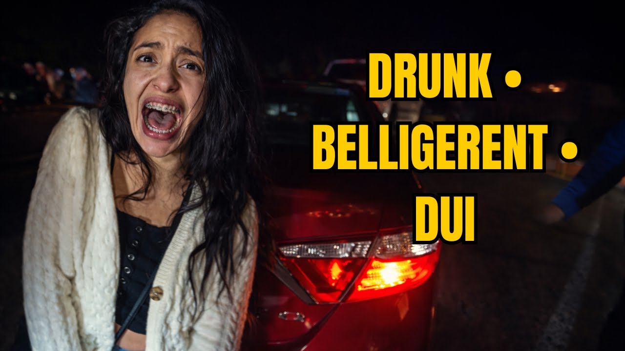 Bodycam DUI Arrest   25 Year Old Woman is Drunk Beyond Belief