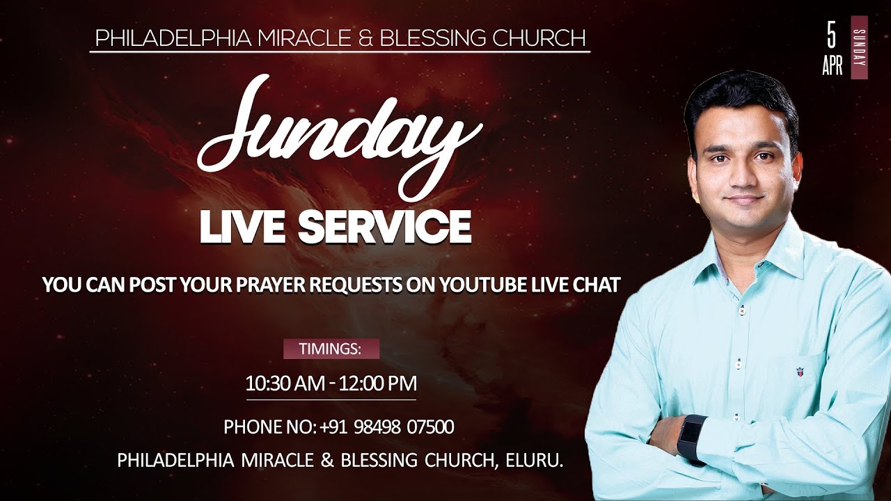 Sunday Live Service || Ps. Finny Abraham || Philadelphia Miracle & Blessing Church