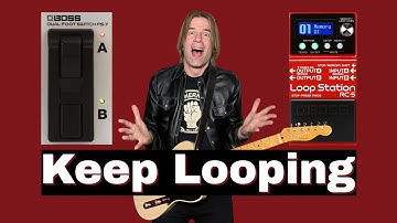 BOSS RC-5 Loop Station Pedal with the BOSS (FS-7)