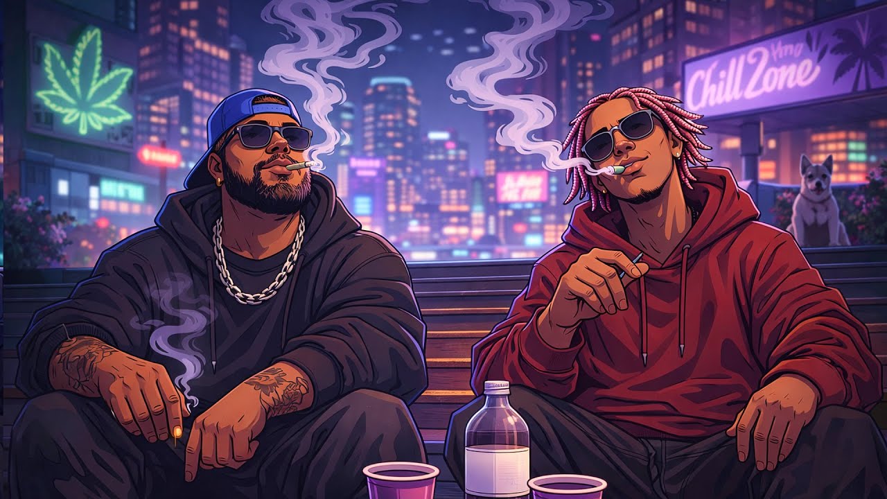 High Above the City Playlist — Late Night Vibe Music | Chill Rap • Smooth Hip-Hop • 420 Stoner Mood