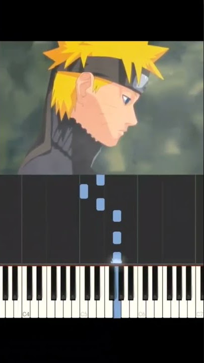 Naruto Shippuden Opening 5 Hotaru no Hikari (shalala) easy piano tutorial