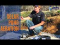 Solar powered pond aeration kit  full install and demo