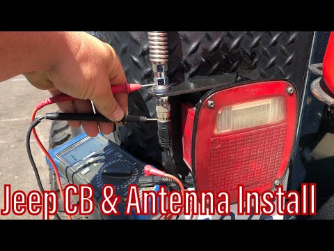 How To Properly Install A CB Antenna & Radio In Jeep Wrangler TJ JK YJ JL DIY Overland Build