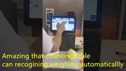 Digital AI counting scale: Recoginzing fruit or vegetables,measuring weight and price automatically