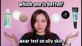 ELF Power Grip Primer Brow Lift vs MILK Makeup Hydro Grip Primer ABH Brow Freeze Dupe Test