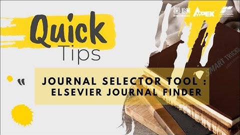 Journal Selector Tool: Elsevier Journal Finder