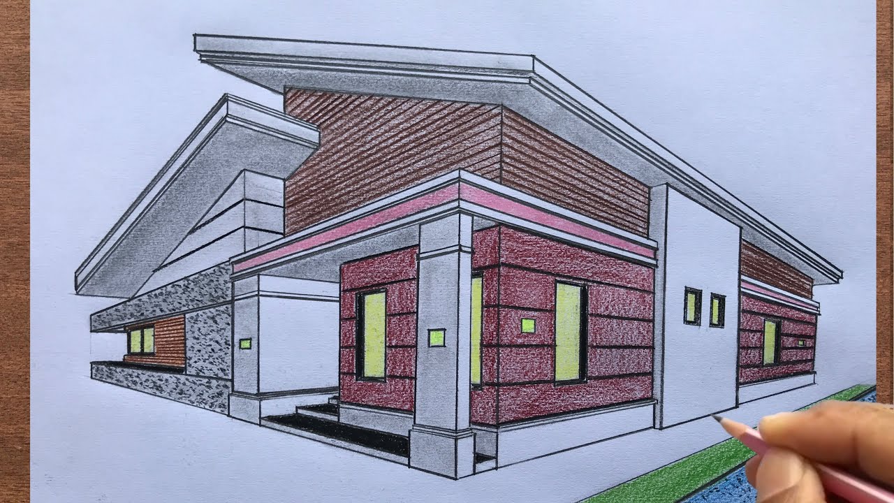 How To Draw A Modern House In 2 Point Perspective Step By Step YouTube How To Draw A Modern House In 2 Point Perspective Step By Step YouTube