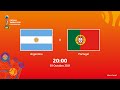 Argentina v Portugal | Copa do Mundo FIFA de Futsal de 2021 | Partida completa