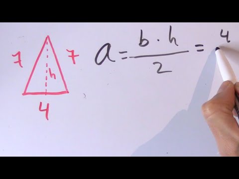 Cómo calcular el ÁREA de un TRIÁNGULO ISÓSCELES sin la altura ( conociendo los lados )