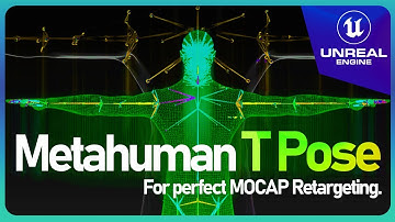 Metahuman T Pose Asset for UE5.1 - Perfect MOCAP Retargeting