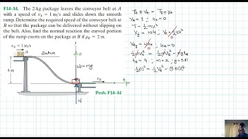 F14–14 Kinetics of a Particle: Work and Energy (Chapter 14: Hibbeler Dynamics) Benam Academy