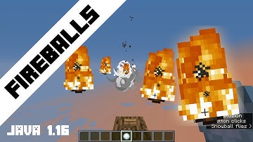 Throw Fireballs in Vanilla Minecraft — EASY [1.16 Command Blocks]