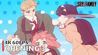 Spy X Family - Opening 3 【Kura Kura】 4K 60Fps Creditless | Cc