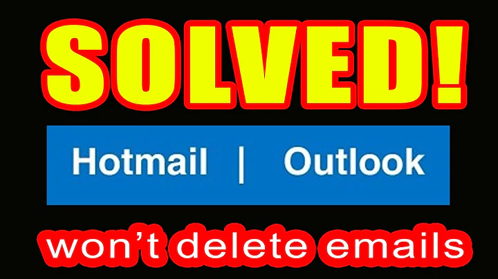 SOLVED! Hotmail/Outlook won't delete items (emails) + delete recoverable items!