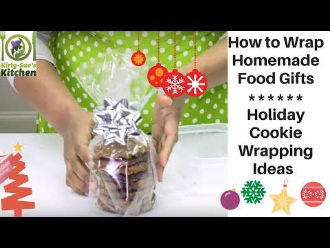 Como presentes Enrole Homemade Food l biscoito do feriado Wrapping Ideas