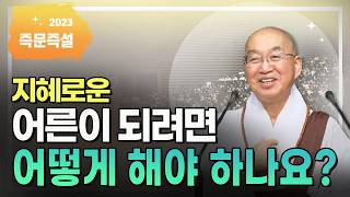 지혜로운 어른이 되려면어떻게 해야 하나요?