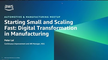 Digital Transformation in Manufacturing - Q3-2023 AWS Automotive and Manufacturing Meetup