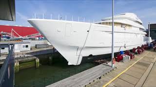Time-lapse video of Feadship superyacht Lonian 87m