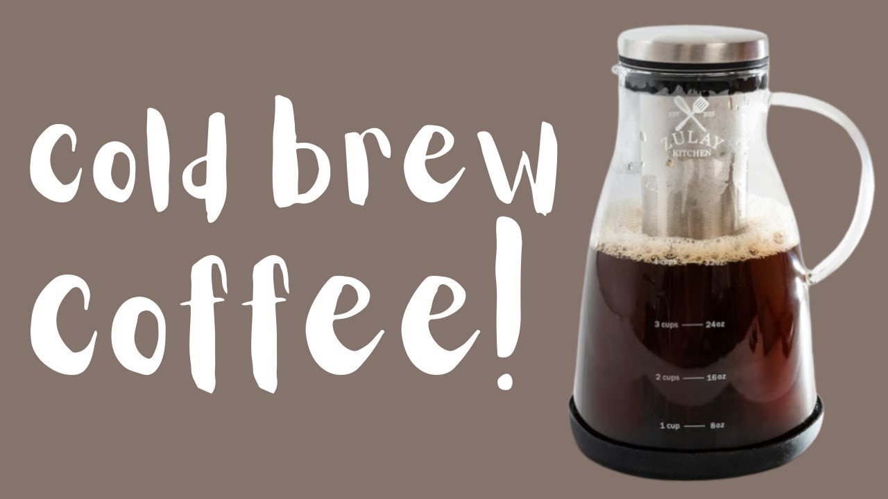 How To Use Zulay Kitchen's Cold Brew Coffee Maker On Amazon YouTube