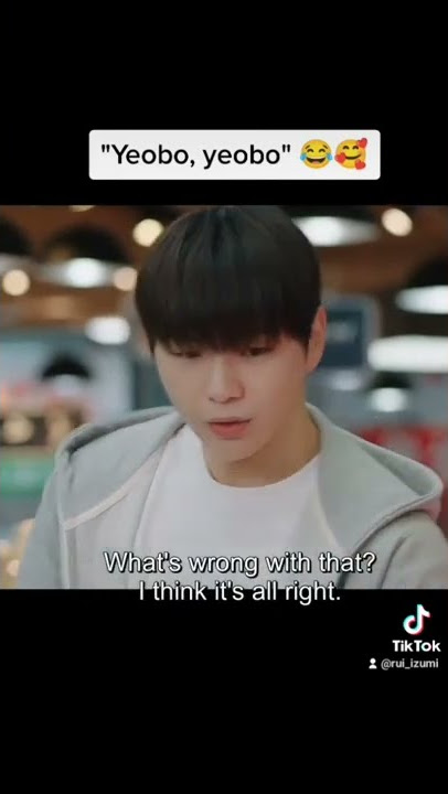 'Yeobo, yeobo' 😂😍 Cutee! #kangdaniel #chaesoobin #rookiecops #kdrama