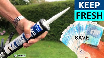 How to keep Silicone Tube from Drying out - Best Way to Store Tube Caulking