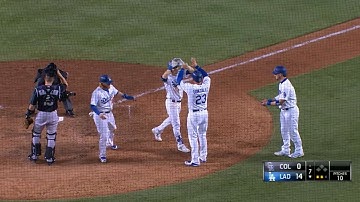 COL@LAD: Dodgers plate six runs in the 7th inning